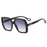 Sophia UV400 Sunglasses in black with purple graduating Lenses